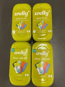 NY1 - Lot of 4 Welly First Aid Quick Fix Kits 24 Count Each