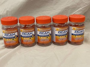 o1 - Zicam Orange Flavor Medicated Fruit Drops 25 Count (Lot of 5)