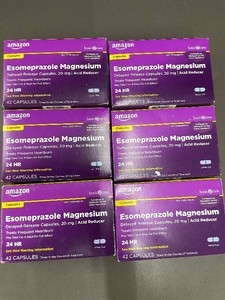 K1 - Amazon Basics Esomeprazole Magnesium 20 mg Delayed-Release Capsules - 42 Capsules (Lot of 6)