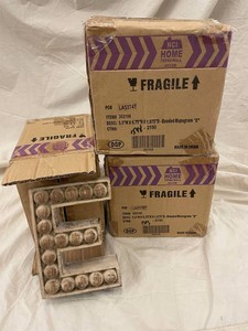 20 - NCI Home Beaded Monogram E Wall Decor 392199 3 boxes of 3
