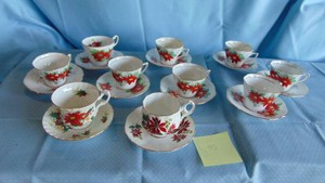 Christmas Cups and Saucers Sets