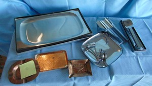 Vintage Copper and Stainless Serving Pieces