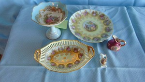 Limoge and other Decorated China Pieces