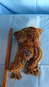 Vintage Beaded Boot, 12 Tall, Very Cool
