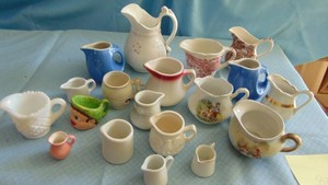 Large Selection of Creamers and Mini Pitchers