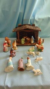 Vintage Nativity Set