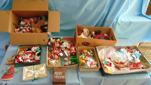 Several Boxes of Christmas Items