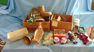 2- Boxes of Vintage Christmas Decor