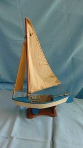 Vintage Wood Sailboat