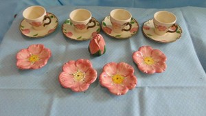 Franciscan Desert Rose Demi Cup & Saucer and Butterpads