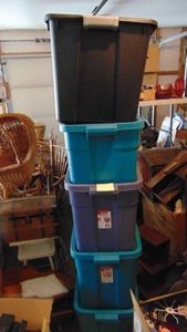 5- Plastic Totes