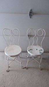 2- Vintage Ice Cream Chairs