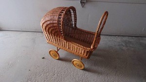 Wicker Doll Buggy