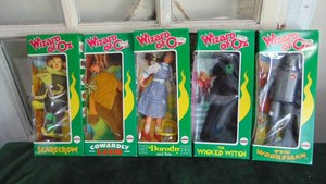 5-1974 Mego Corp Wizard of Oz Dolls, NIB
