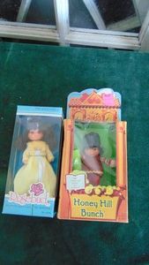 1975 Mattel Honey Hill Bunch and 1976 Mattel Rosebud, both are NIB