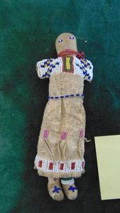 Indian Beaded Doll Received in 1910 in Fort Totten, ND