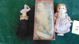 China Doll Brush, Cubbie Doll and Snow Baby Made in 1903