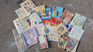 Lot of Assorted Vintage and Newer Paper Dolls