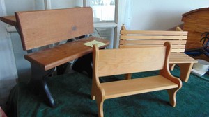 Handcrafted Desk and Benches