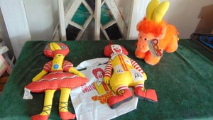 Dole Bananimal, Chiquita Doll and Ronald McDonald Doll