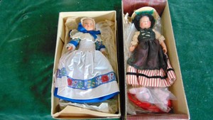 Made in France Celluloid Doll and Peggy by Bradley Dolls