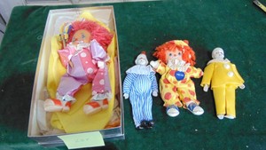 Selection of Clown Dolls