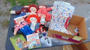 Raggy Ann and Andy Dolls and Misc