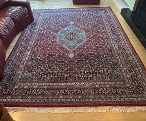 K - Bidjar Hand Knotted Area Rug 100% Wool, Cotton Foundation