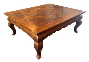 LR -Wooden Parquet Top Coffee Table