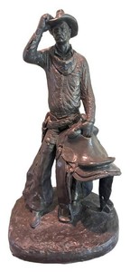 MB -  Saddle Tramp Western Sculpture by Michael Garman