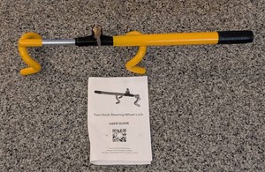 G - Steering Wheel Lock - ARSN 6009L Twin Hook Anti-Theft Device