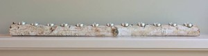 LR - Birch Wood Votive Candle Holder 40-Inch Natural Bark