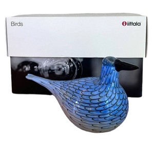 DR - Glass Bird - Iittala Birds Blue Art Glass Sculpture