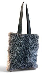 DR - Shearling Tote Bag & Scarf Set (Lot of 2)