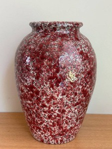 MB - Ceramic Vase 13 in Red Speckled