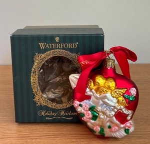 MB - Glass Ornament - Waterford Holiday Heirlooms Cupids Heart