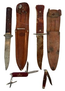 LR - Vintage Knife Collection - Imperial, Case & Pocket Knives 4-Piece Mixed Lot