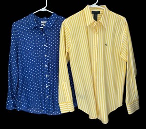 LR - Button-Up Shirts - Lauren Ralph Lauren & J.crew Size 10 Mixed Lot (2pc)