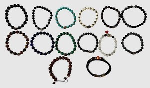 LR - Beaded Bracelets of Various Stones