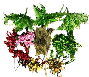 G - Artificial Plants & Faux Flowers Mixed Lot