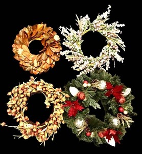 G - Seasonal and Holiday Door Wreaths and Hanger
