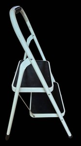 LR - Two-Step Folding Step Stool - Tricam TR-2W-HB-G, 200 Lb