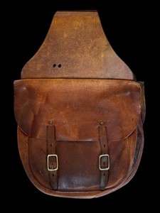 LR - Vintage Leather Saddlebag - Equestrian Pannier