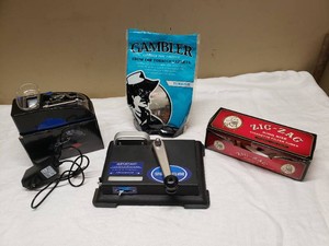 Gambler Pipe Tobacco Rolling Kit with Machines and Zig-Zag Filter Tubes