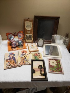 Assorted Vintage Art and Decor Including Framed Prints, Plaques, and Mirrors