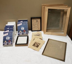 Assorted Picture Frames Including Intercraft, Reliance Industries, and Woodlore Frames