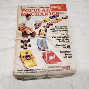 Popular Mechanics 1971 Complete Year Magazine Set from January to December 1971