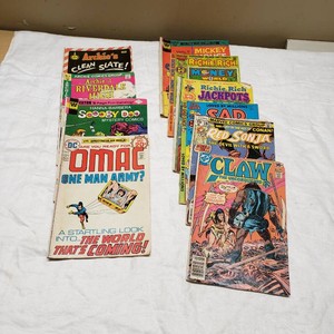 Various Comic Books Including Archie, Scooby Doo, and DC Comics, and More