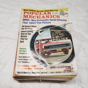 Popular Mechanics 1969 Full Year Magazine Collection