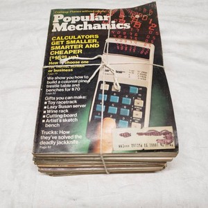 Lot of Popular Mechanics Magazines from 1974 Missing Sept